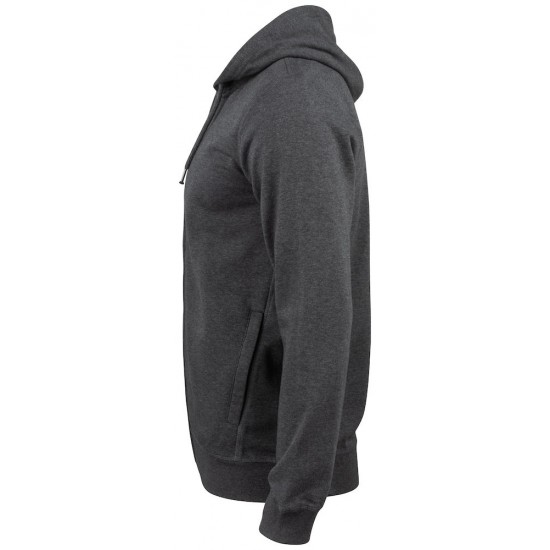 VEST CLIQUE PREMIUM OC HOODY  FULL ZIP 021004 955 ANTRACIET MELEE Bedrijfskleding bedrukken