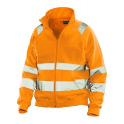 VEST  JOBMAN HIGH VISIBILITY SWEATSHIRT JACKET 5172  3100 FLUOR ORANJE