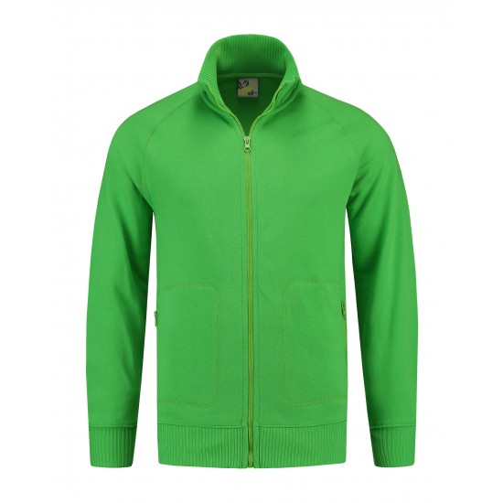 SWEATVEST L&S CARDIGAN 3236 LIME Bedrijfskleding bedrukken