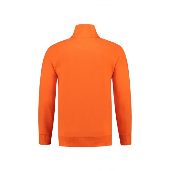 SWEATVEST L&S CARDIGAN 3236 ORANJE  Bedrijfskleding bedrukken