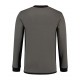 SWEATER L&S 4750 SWEATER WORKWEAR PEARLGREY BLACK Bedrijfskleding bedrukken