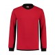 SWEATER L&S WORKWEAR 4750 RED BLACK Bedrijfskleding bedrukken