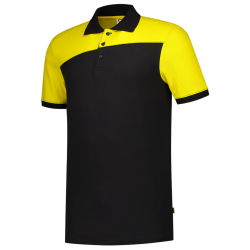 POLOSHIRT TRICORP BICOLOR NADEN 202006 ZWART MET GEEL