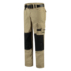 WERKBROEK TRICORP 502009 TWC2000 KHAKI MET ZWARTE ACCENTEN